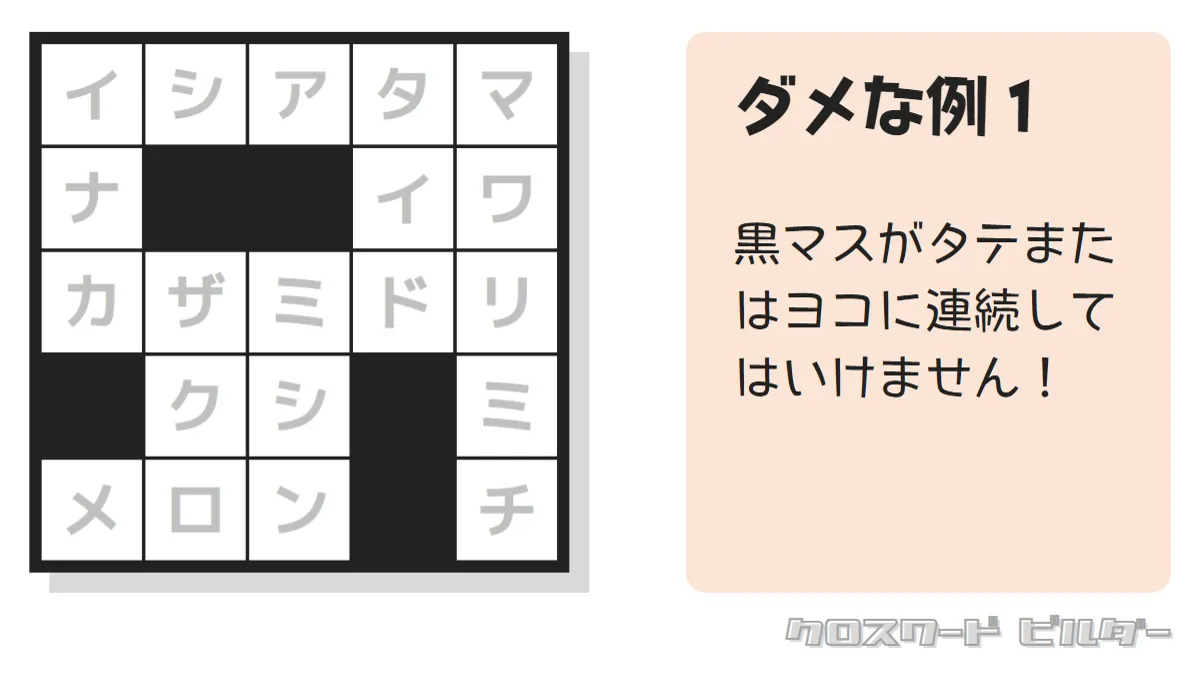 クロスワードパズルの作成ルール まとめ 黒マス 言葉 数字 クロスワードビルダー Com